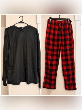 HIGHLAND Originals Red and Black Buffalo Plaid Pajama SET
